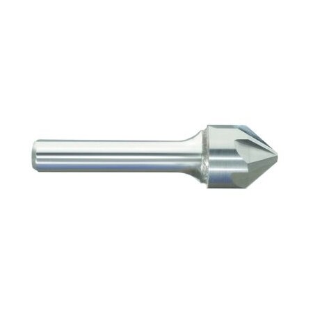 Morse Countersink, Chatterless, Series 5754, 18 Body Dia, 112 Overall Length, 18 Shank Dia, 6 Flut 56096